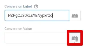Using a variable for the conversion value