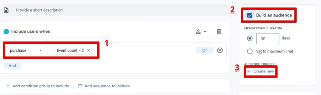 Building a segment, trigger, and trigger event in the segment builder