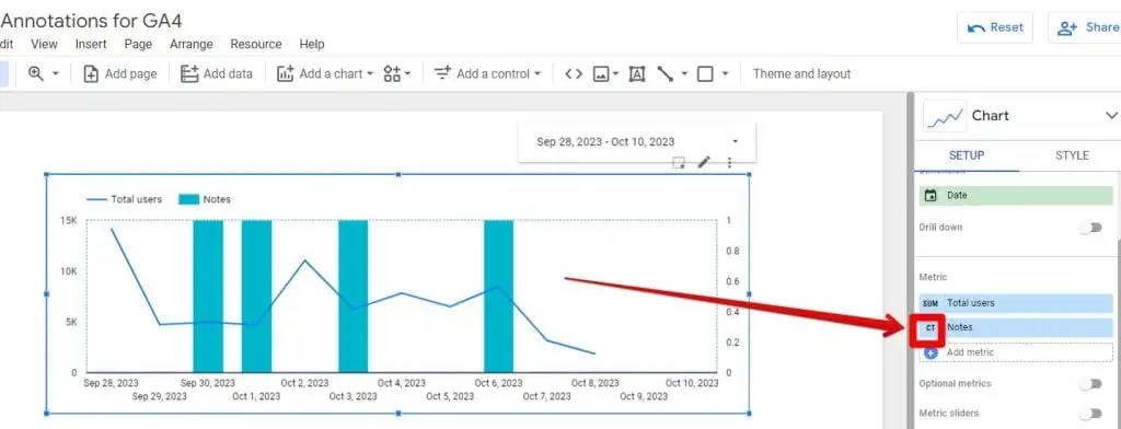 Changing aggregation type in Looker Studio
