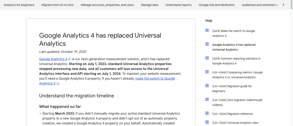 GA4 replaces Universal Analytics