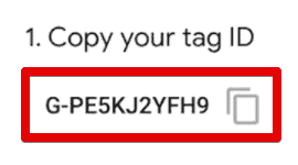 Copying the tag ID