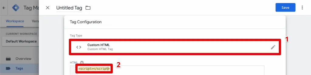 Creating a test custom HTML tag