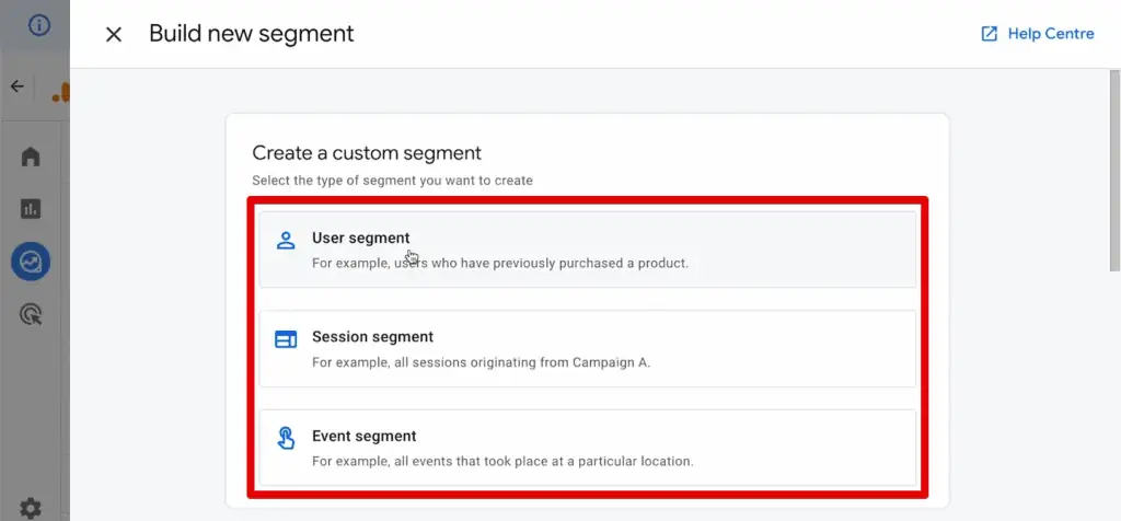 Creating segments by the scope of traffic