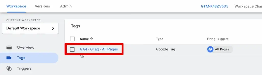 GA4 Google tag in the parent frame GTM container