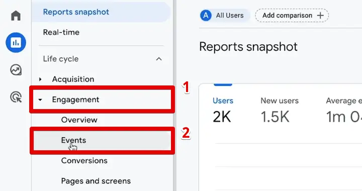 Opening the events engagement report