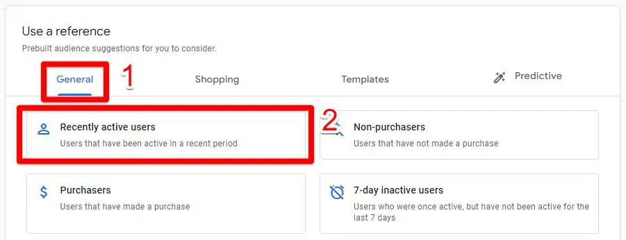 Selecting recently active users