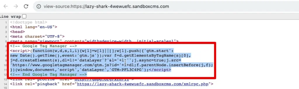 Updated source code with the GTM code
