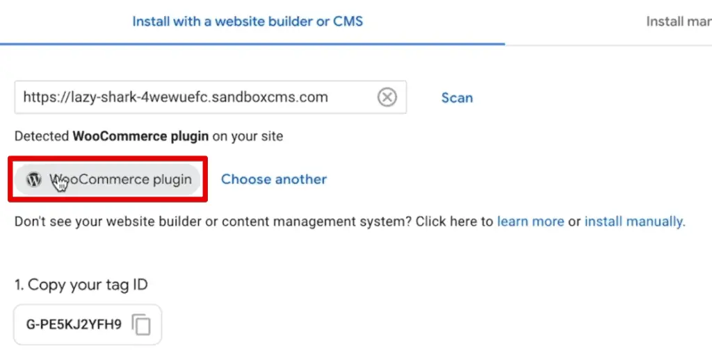 WooCommerce plugin on the demo shop