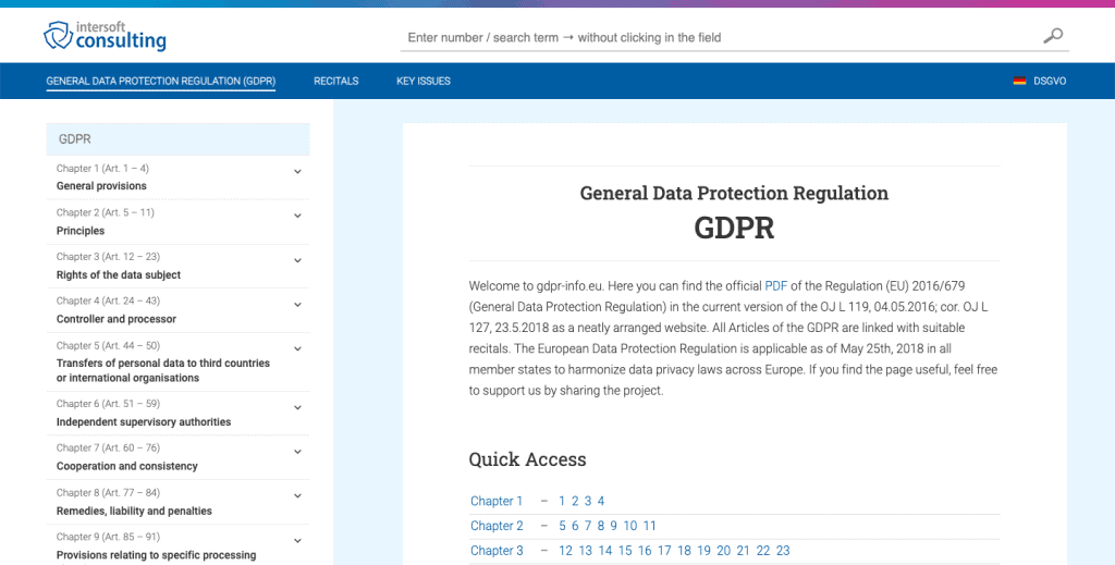 General Data Protection Regulation