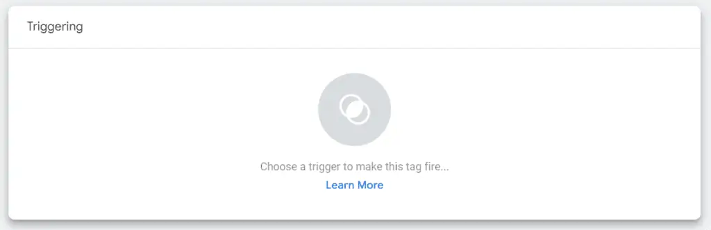Click the triggering box