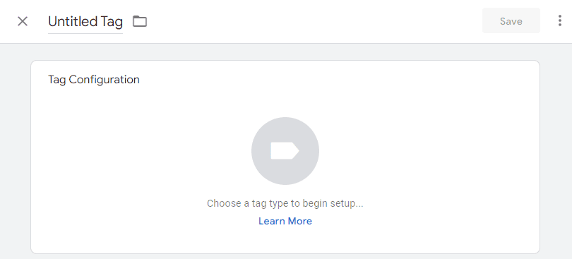 Clicking Tag Configuration