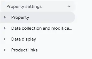 Property settings