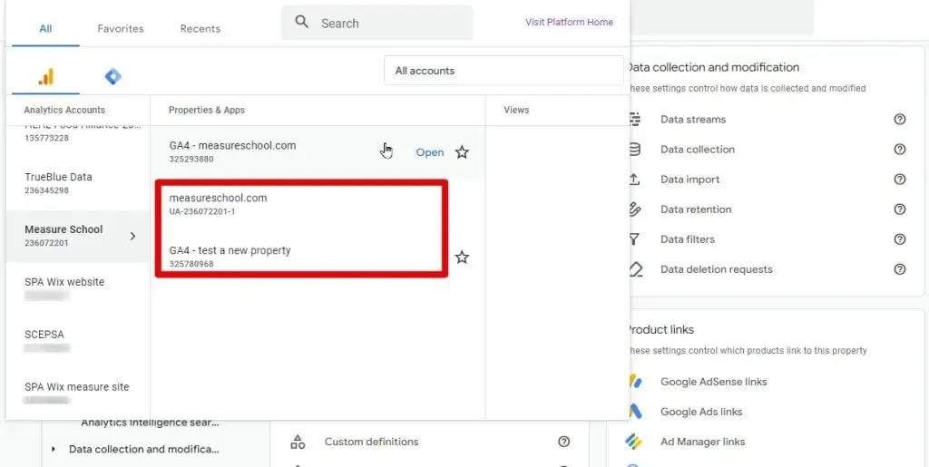 Selecting industry category