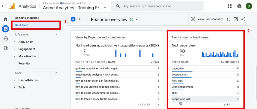 Checking the real-time report for refund event