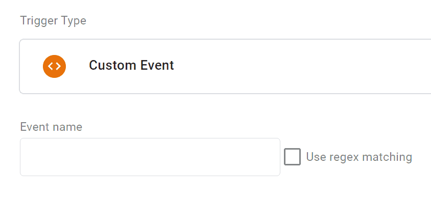 Custom Event Options for the Trigger