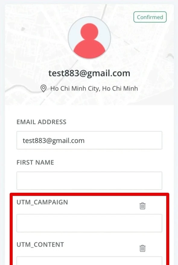New UTM fields in subscriber details