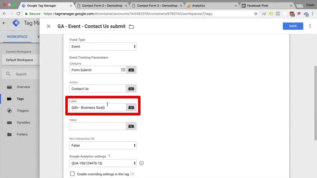 Add dataLayer Variable to Tag and Push Data to Google Analytics