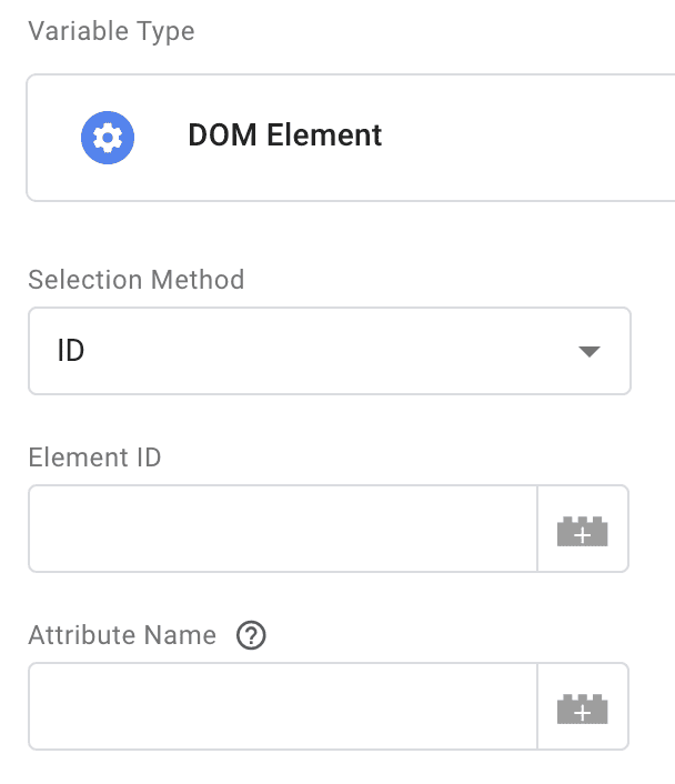 DOM element variable in GTM