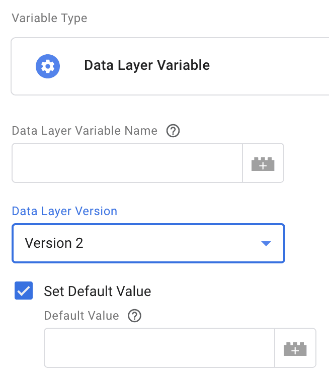 Datalayer variable in GTM