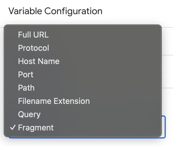 URL and HTTP Referrer variables component type