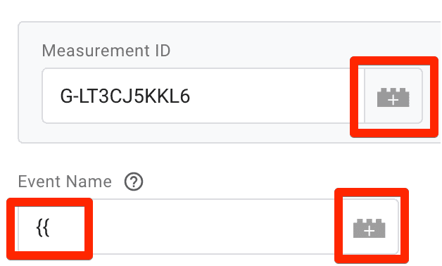 Variable icon for input fields in GTM