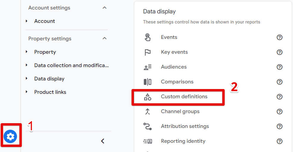 Accessing Custom definitions